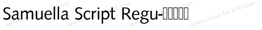 Samuella Script Regu字体转换